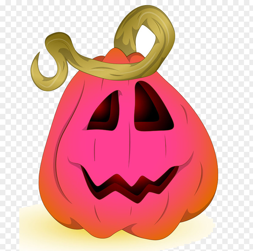 Strange Pumpkin Light Expression Material Jack-o-lantern Halloween Illustration PNG