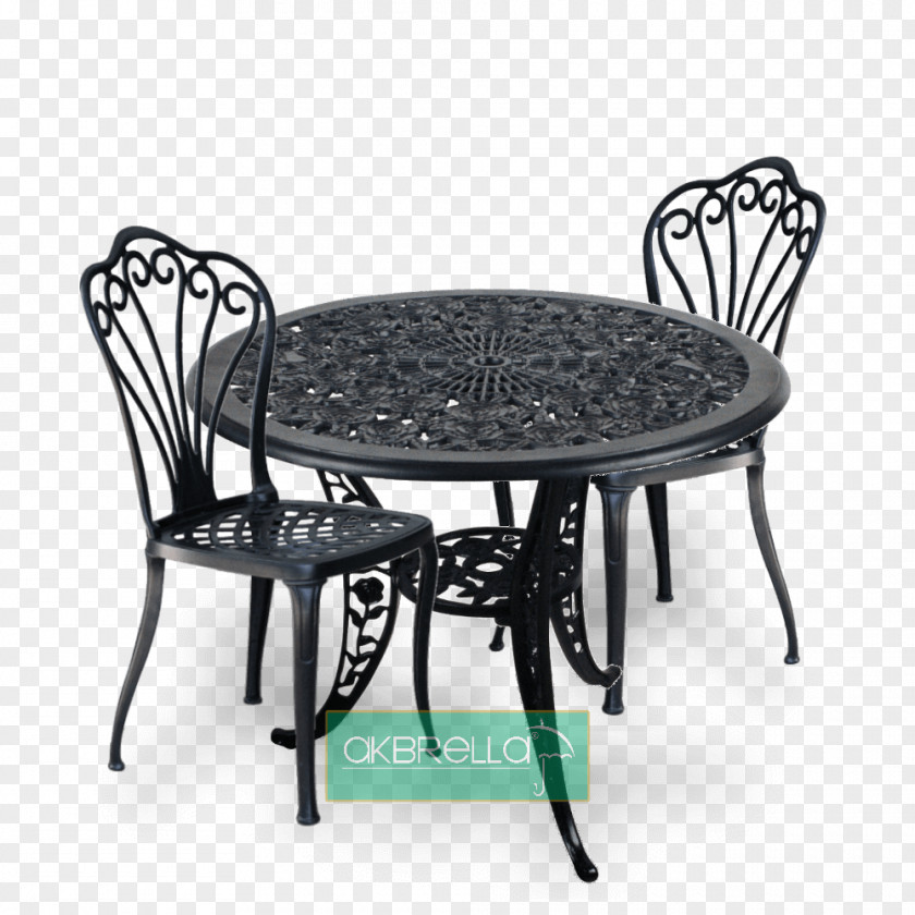 Table Chair Cast Iron Wrought PNG