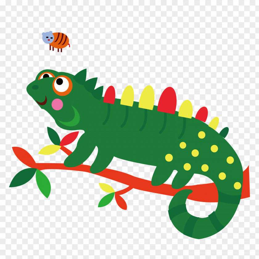 Green Lizard Chameleons Reptile Clip Art PNG