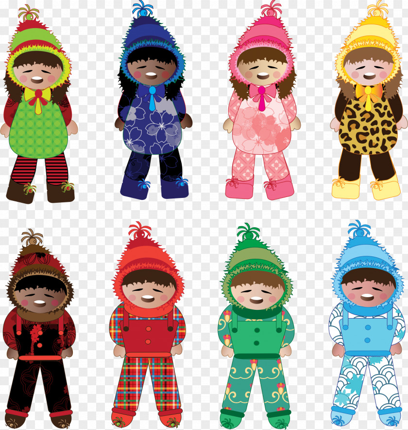 Kids Child Winter Clip Art PNG