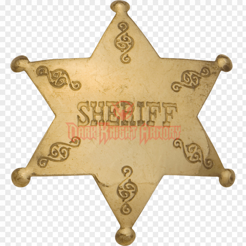 Sheriff Badge Constable United States American Frontier PNG