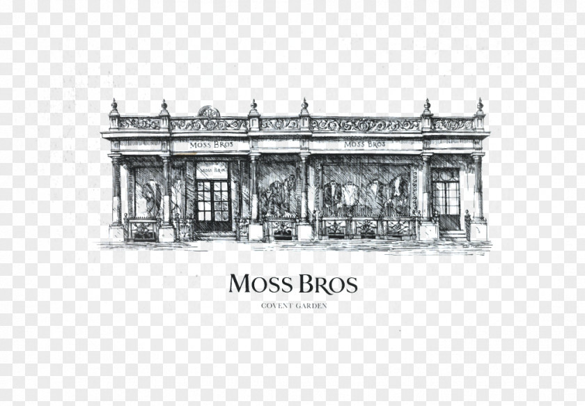 Suit Covent Garden Moss Bros Group Architecture Sketch PNG