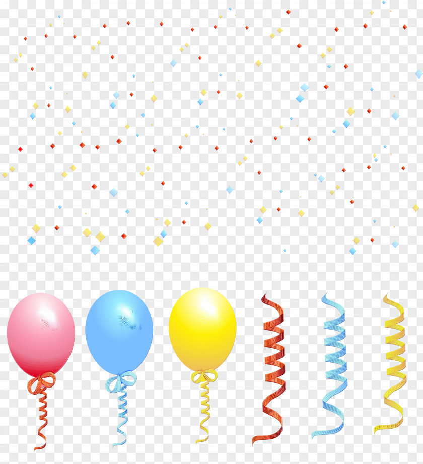Balloon Yellow Line Point Font PNG