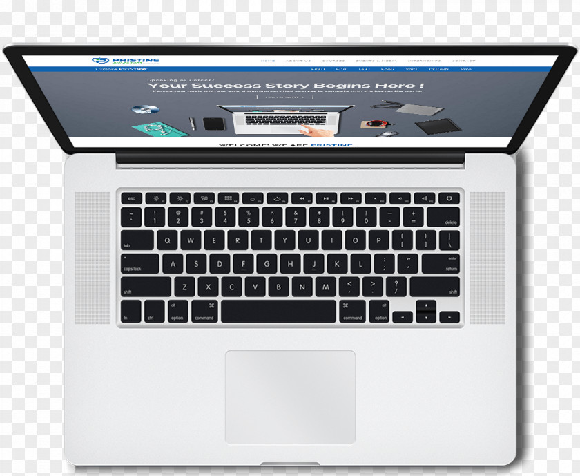 Bed Top View MacBook Pro Air Laptop PNG
