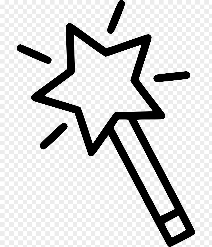 Star Wand Icon Magician Illustration Vector Graphics Witchcraft PNG