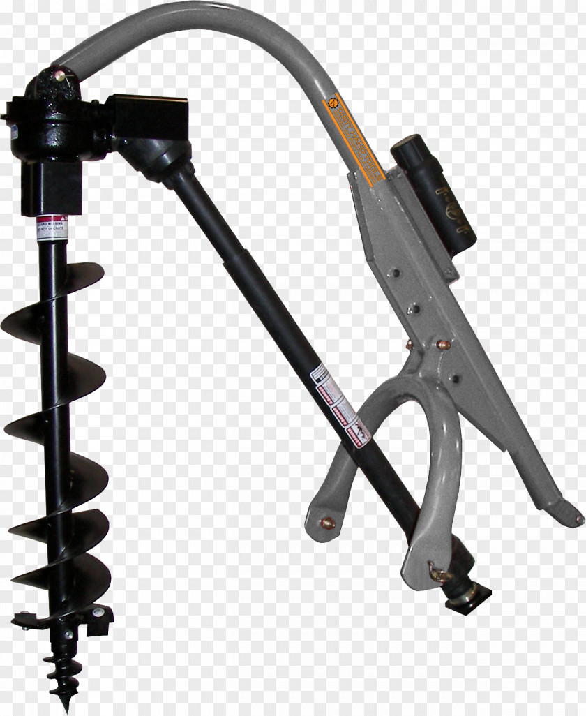 Tractor Post Hole Digger Hand Tool Augers Three-point Hitch PNG