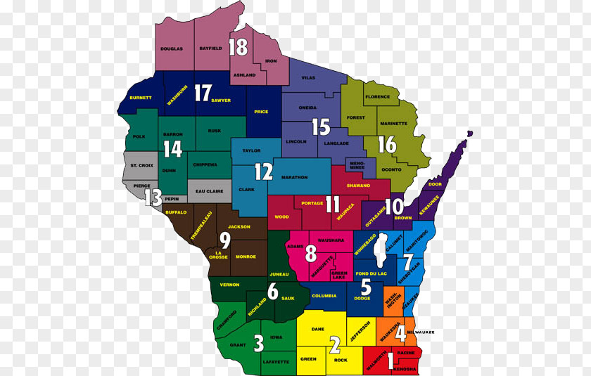 Wisconsin's 1st Congressional District 3rd 6th 5th 2nd PNG