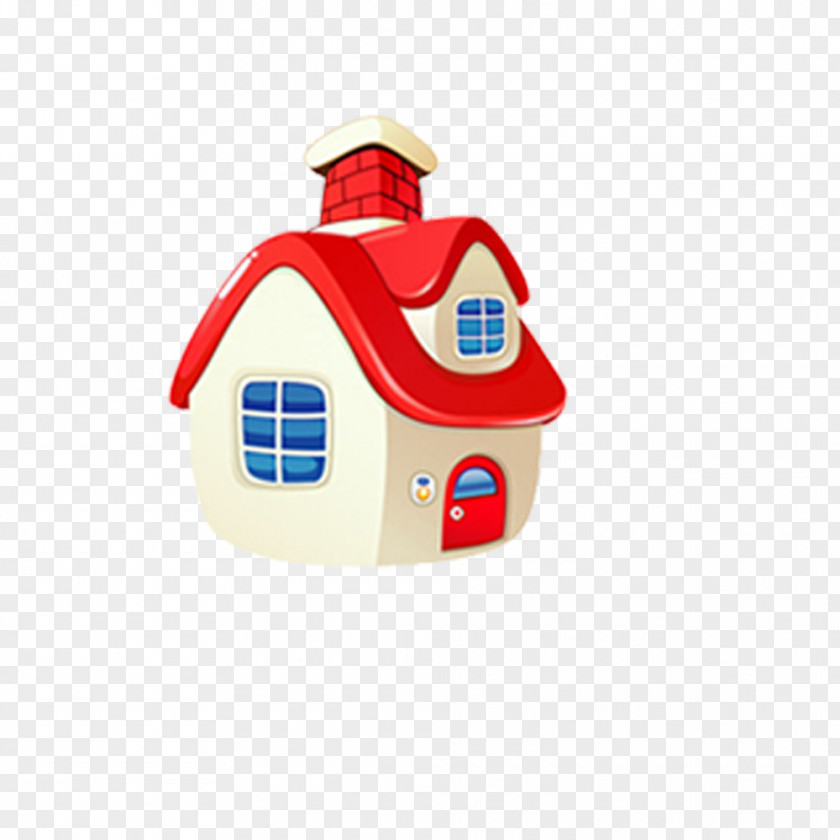 Cartoon House Icon PNG