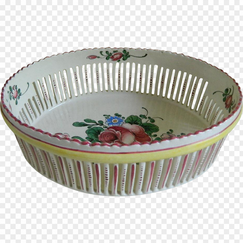 Hand Painted Bread Slice Tableware Platter Bowl Porcelain PNG