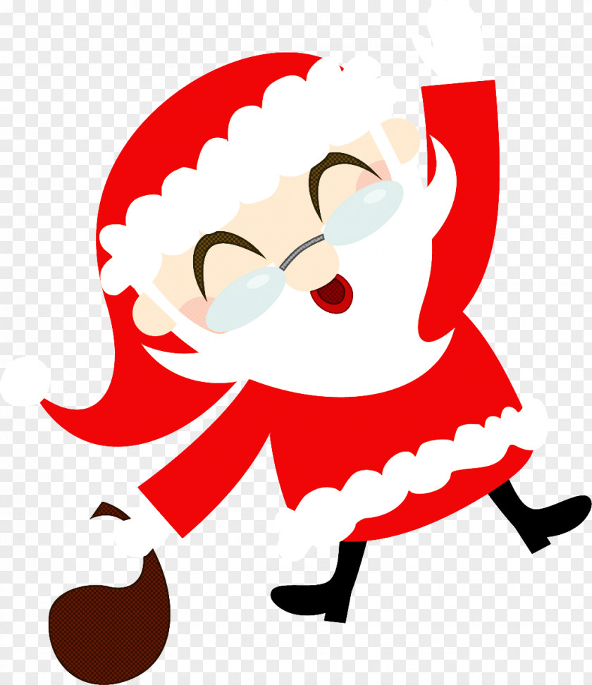 Happy Pleased Santa Claus PNG
