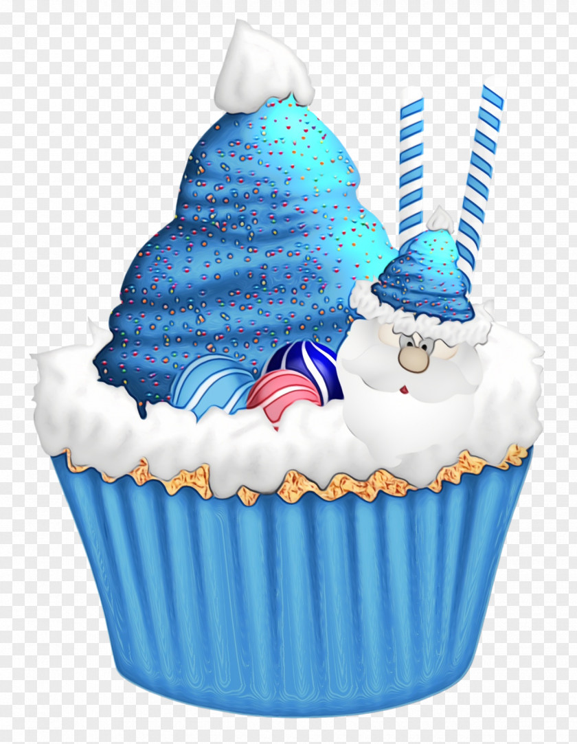 Muffin Food Baking Cup Blue Cupcake Cake Dessert PNG