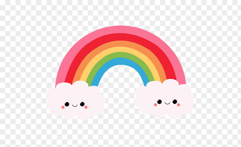 Rainbow Sticker Paper Clip Art PNG