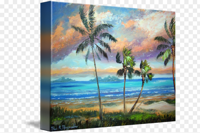 Tropical Island Islands Resort Painting Shore Art Beach PNG