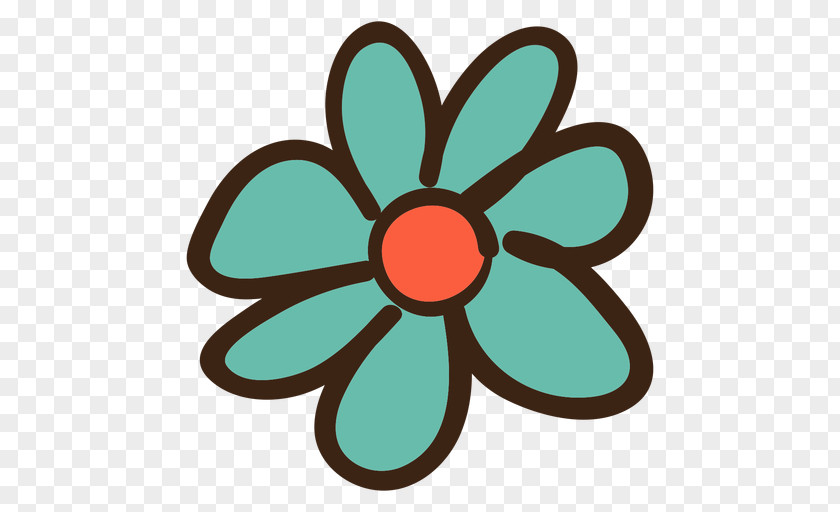 Flower Cartoon Cute Doodle Clip Art Drawing Image PNG