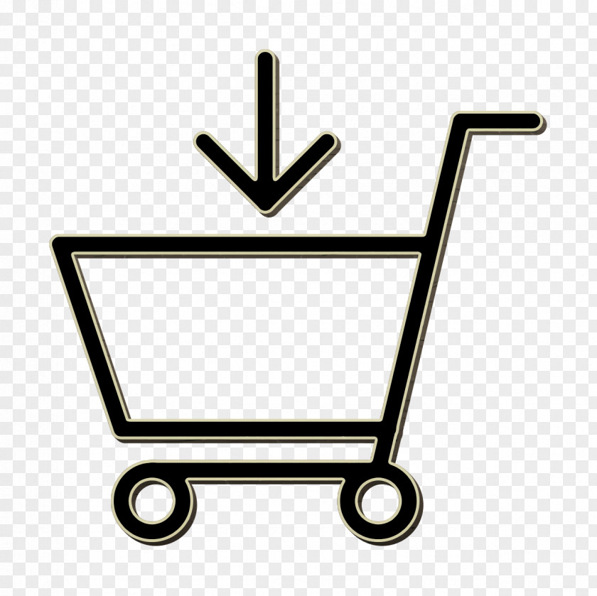 Shopping Cart Caddie Icon Streamline PNG