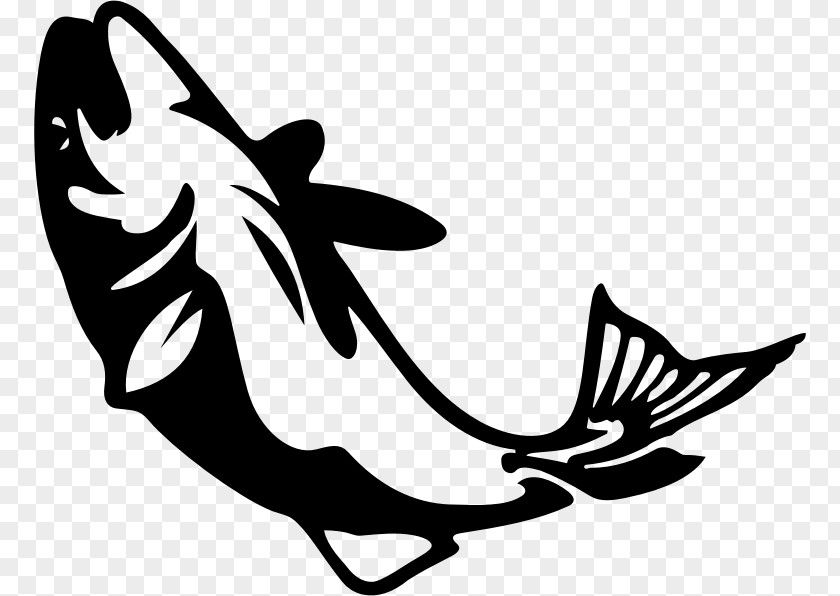 Silhouette Drawing Fish Clip Art PNG