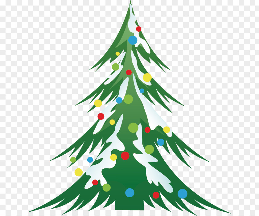 Vector Christmas Tree Fir Ornament PNG