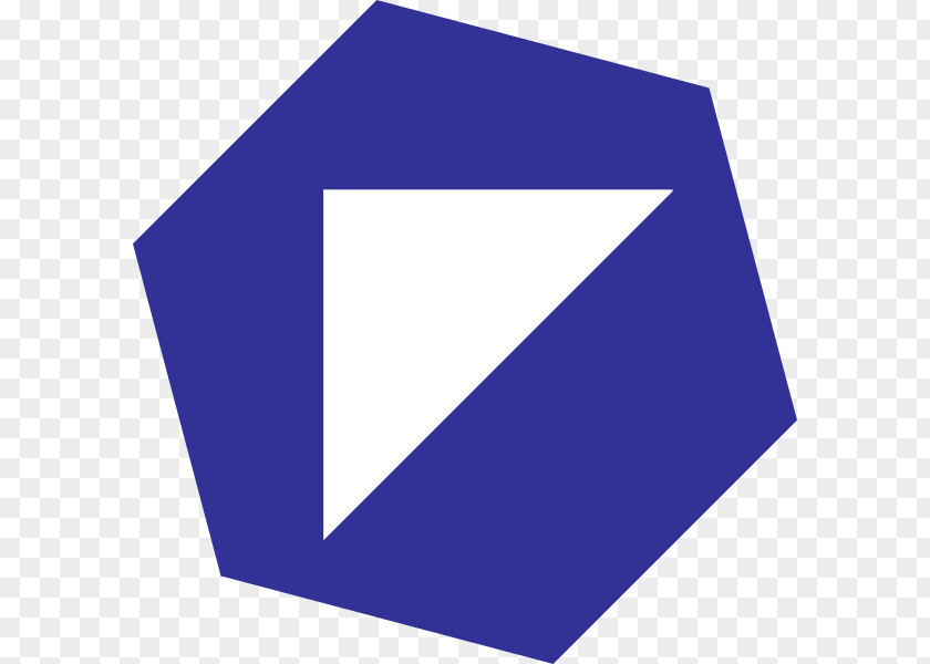 Blue Hexagon Arrow PNG