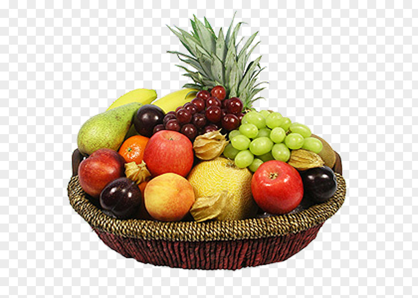 Fruits Basket Food Gift Baskets Fruit Vegetarian Cuisine PNG