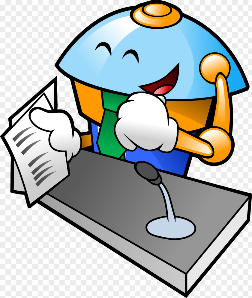 Happy Robot Information Clip Art PNG