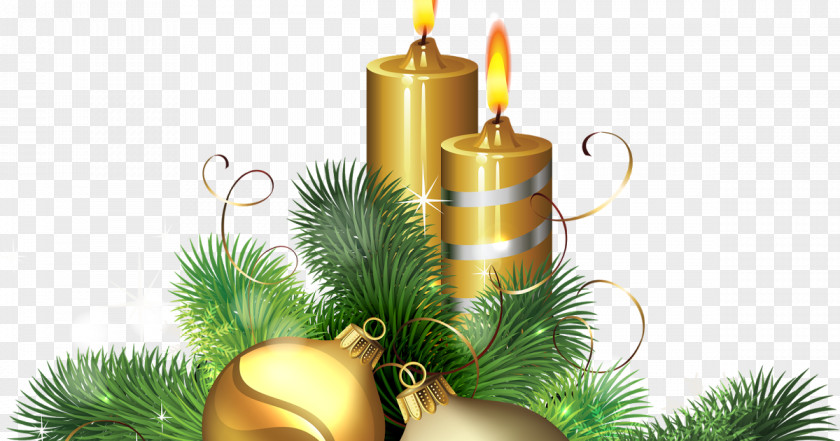 Wishes Christmas Day Candle Ornament PNG