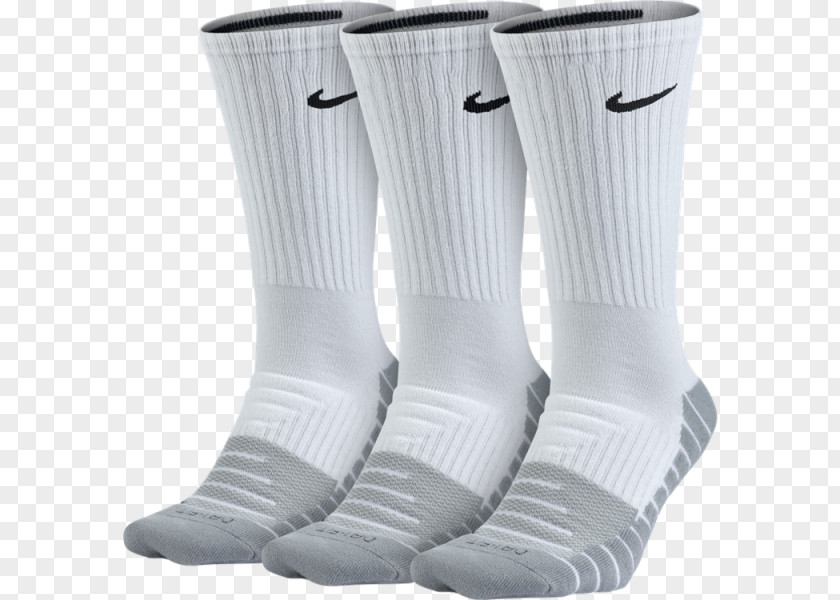 Nylon Mesh Tops Nike Dry Cushion Crew Training Socks Dri-FIT 3 Pack PNG