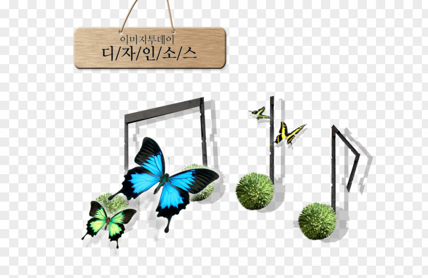 Photos Notes Butterfly Light Musical Note PNG