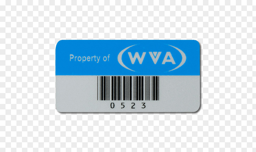 Silver Label Asset Tracking Barcode Sticker PNG