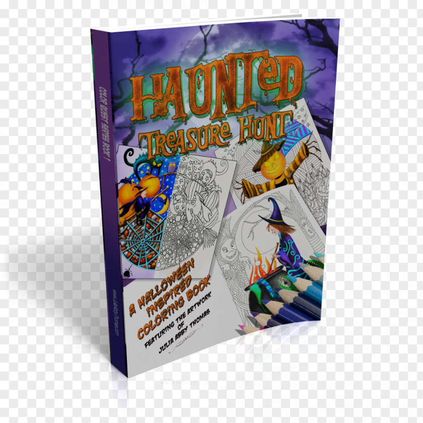 Book Haunted Treasure Hunt: A Halloween Inspired Coloring Trucks Amazon.com Cover PNG