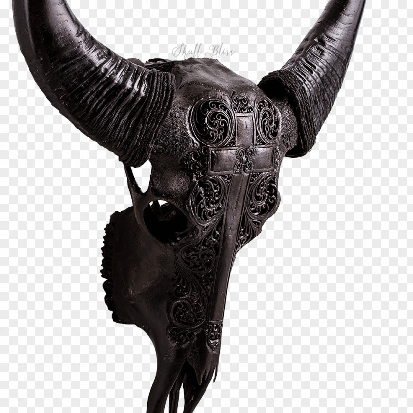 Buffalo Skull Horn Cow's Skull: Red, White, And Blue Animal Skulls Bone PNG