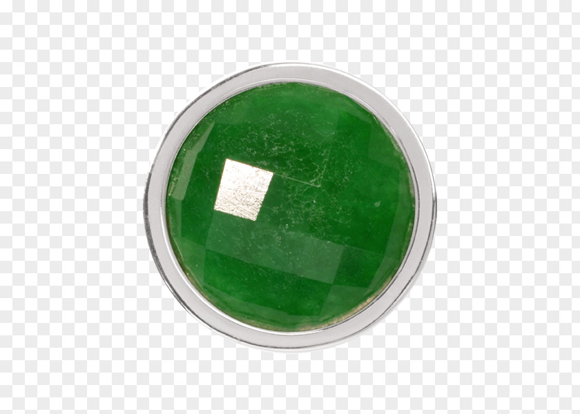 Emerald Green Silver Jade Coin PNG