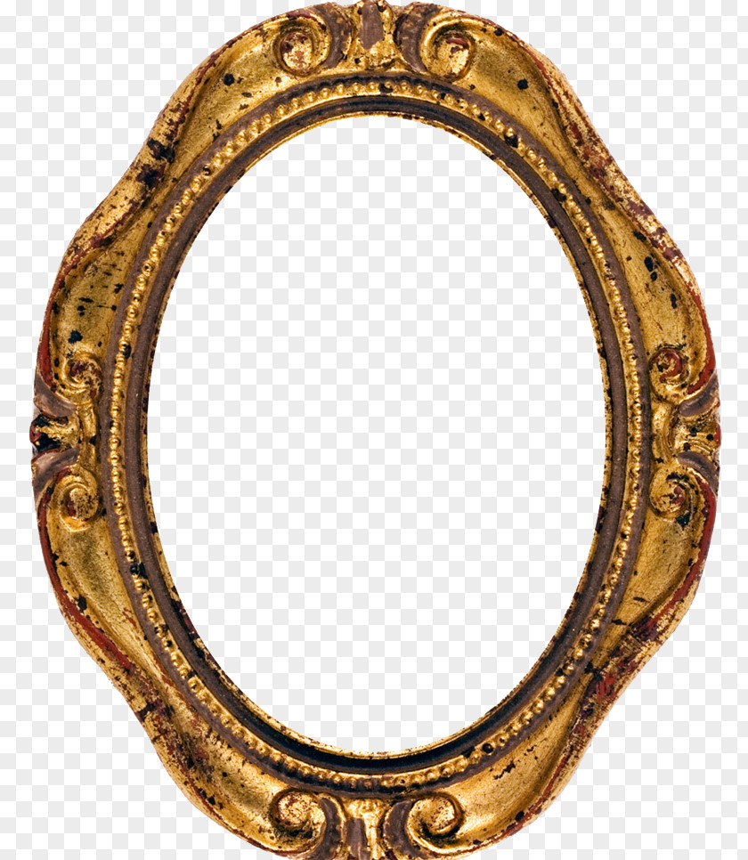 European Mirror Picture Frame Stock Photography Oval Antique PNG