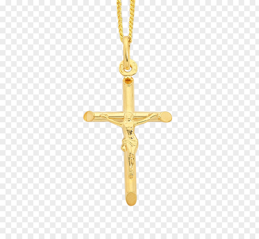Gold Charms & Pendants Christian Cross Jewellery PNG