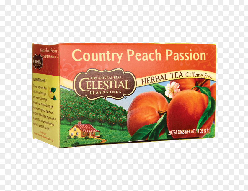 Peach Tea Ginger Celestial Seasonings Herbal Yogi PNG