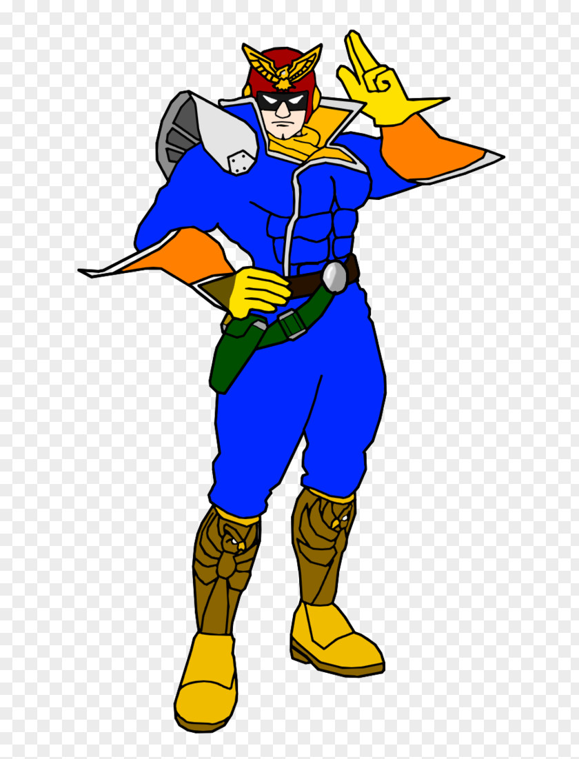 Spawn Captain Falcon Mascot Superhero Clip Art PNG