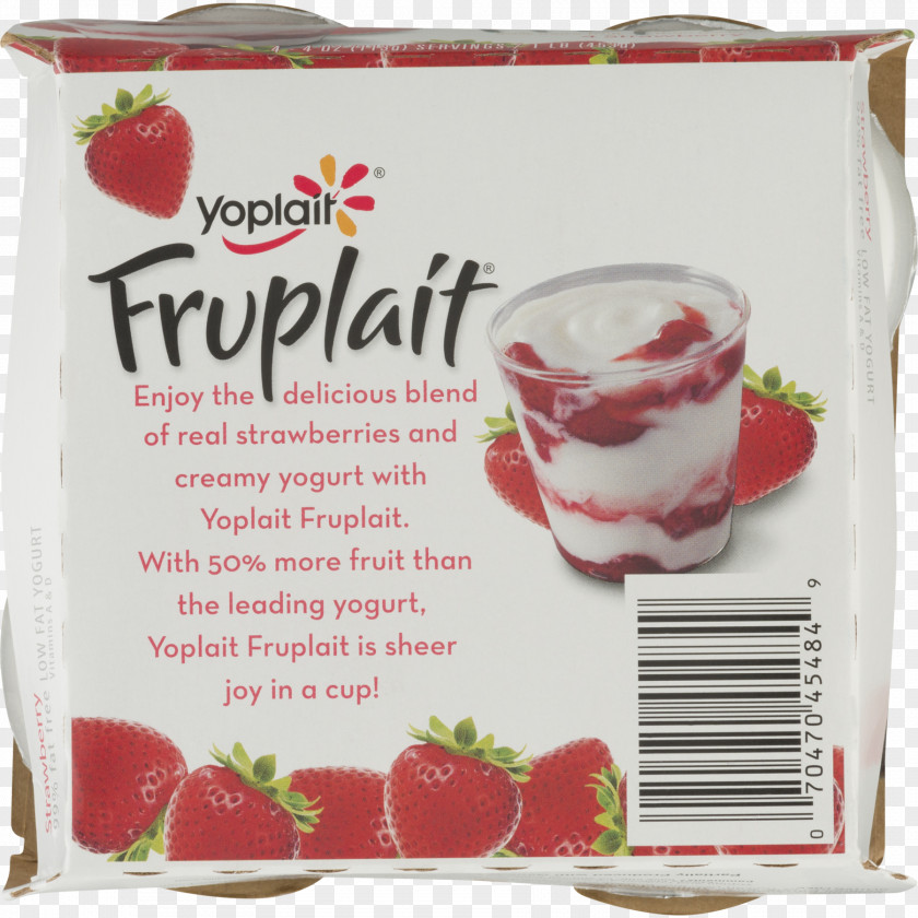 Strawberry Yoplait Yoghurt Cup Cream PNG