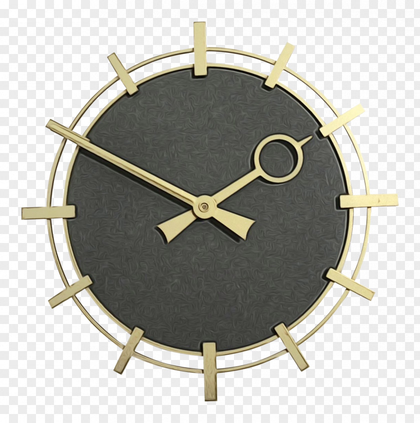 Brass Furniture Clock Face PNG