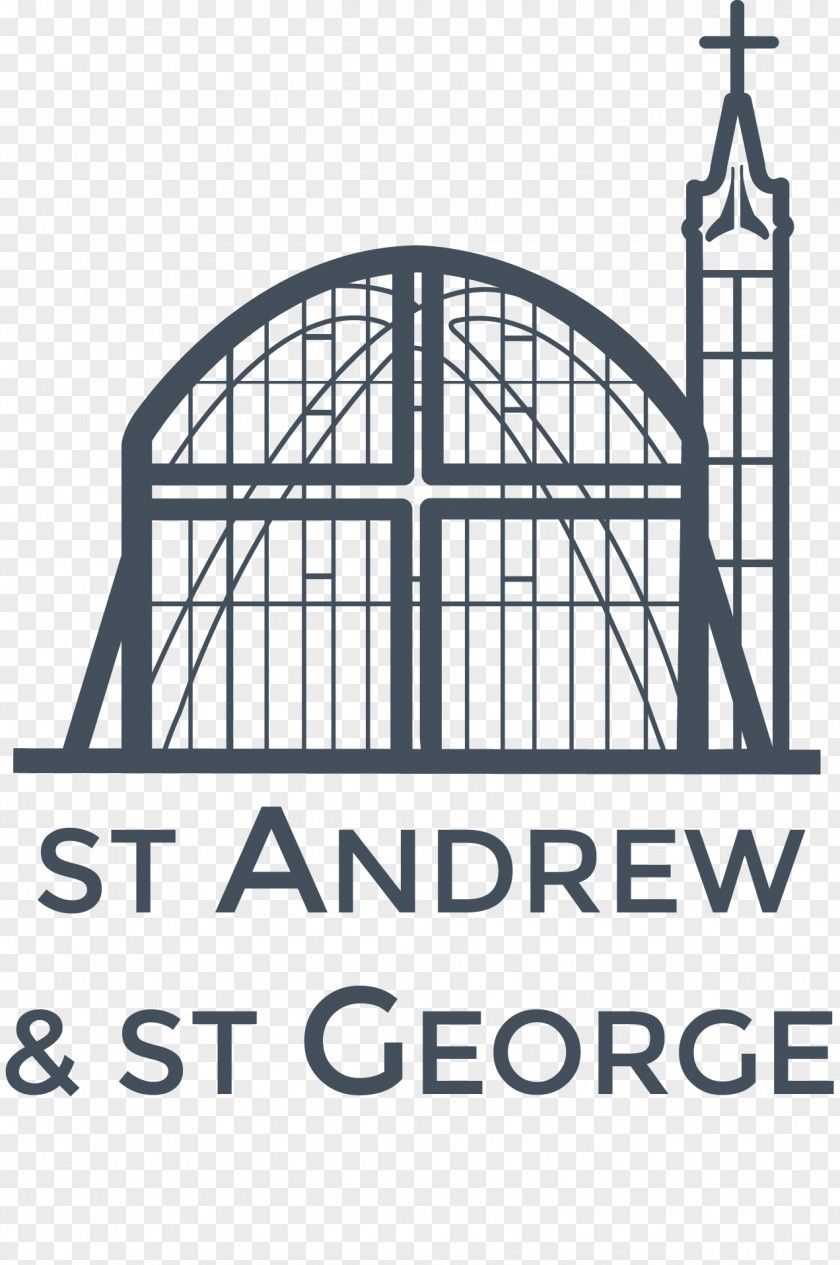 George Andrew Olah Facade Architecture Logo White Font PNG