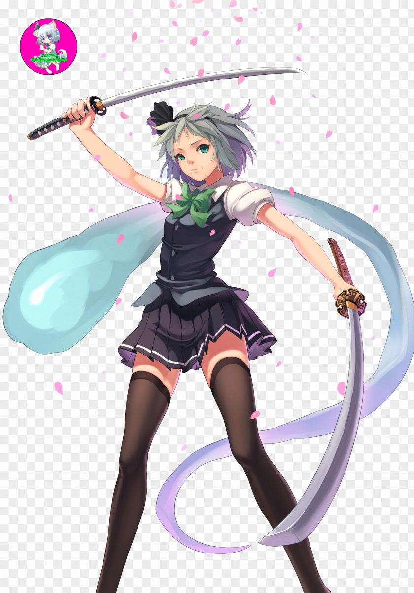 Katana Scarlet Weather Rhapsody Lotus Land Story Youmu Konpaku Team Shanghai Alice PNG