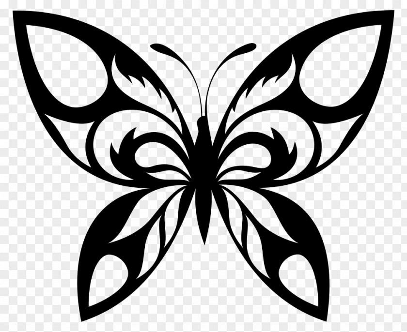 Mothman Butterfly Silhouette Clip Art PNG