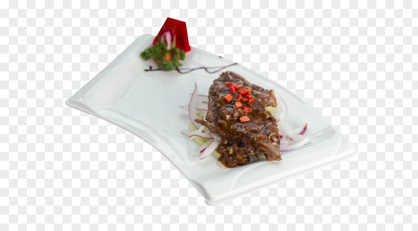Ribs With Black Pepper Sauce Short Salsa Chinese Cuisine PNG