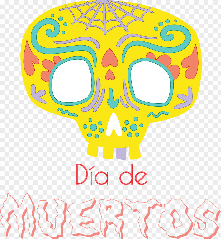 Skull M Yellow Meter Line PNG