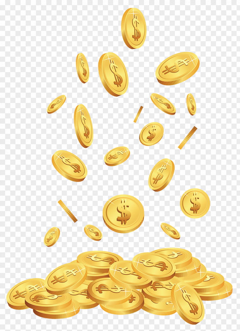 Transparent Cents Clipart Gold Coin Clip Art PNG