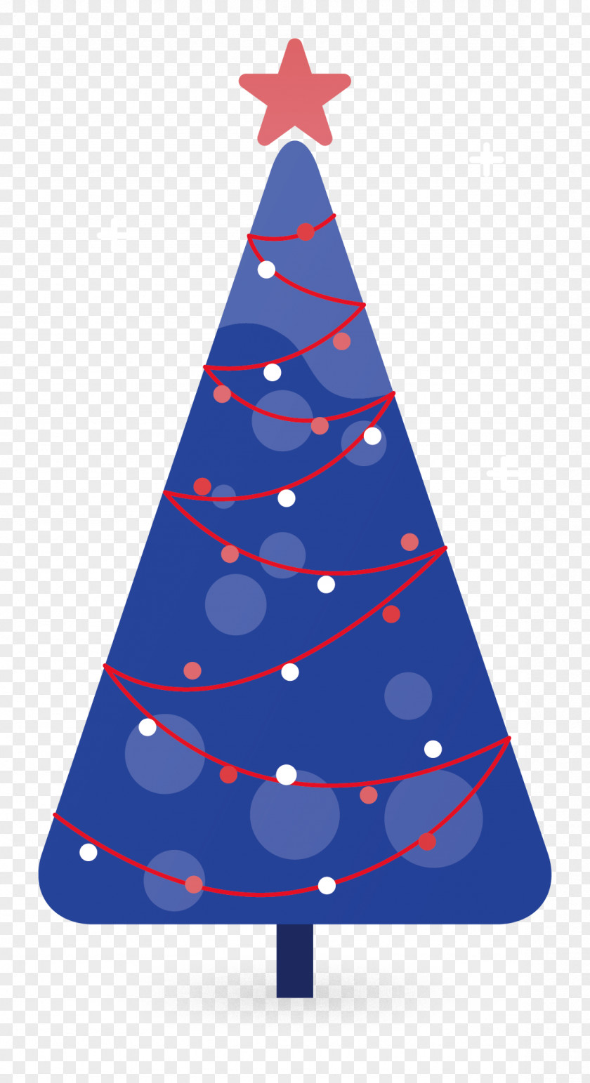 Blue Christmas Tree Decoration Clip Art PNG