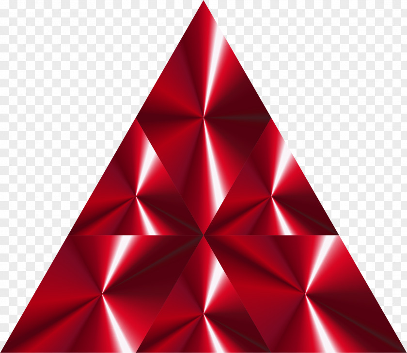 Free Triangle Prism Christmas Tree Clip Art PNG