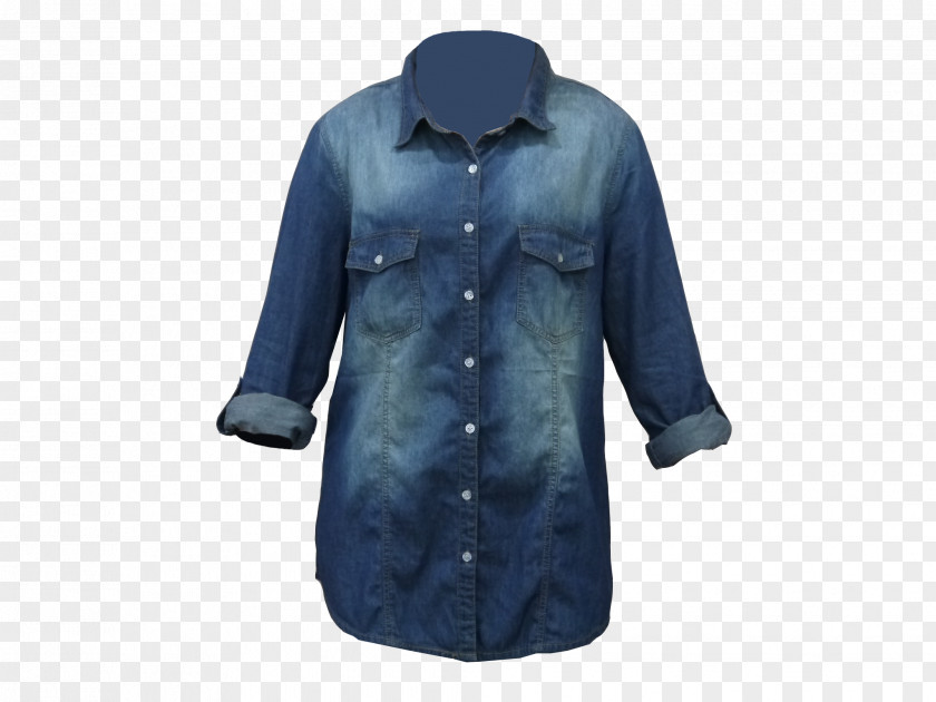 Jacket Blouse Shirt Sleeve Denim PNG