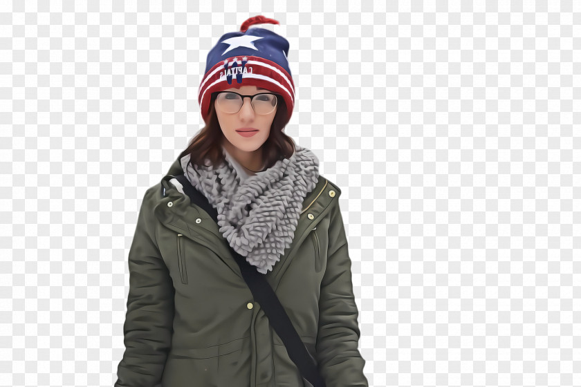 Scarf Bonnet Winter Girl PNG