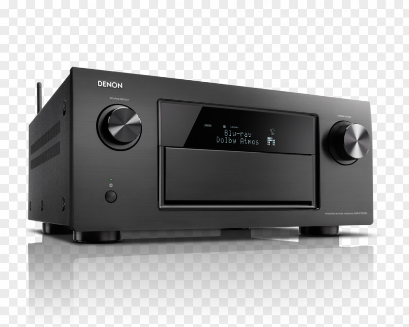 Audio Receiver AV Denon AVR-X7200W Dolby Atmos Radio PNG