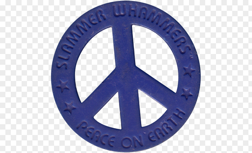 Blue Skybox Peace Symbols Cobalt Badge PNG