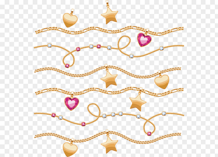 Creative Jewelry Gemstone Chain Necklace Jewellery PNG